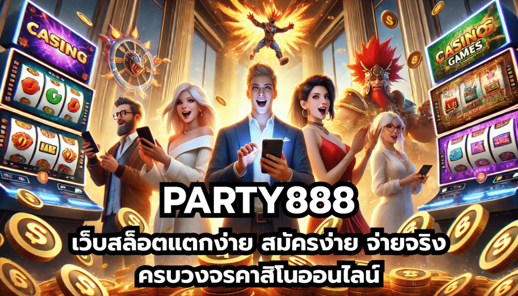 PARTY888 เว็บสล็อตแตกง่าย สมัครง่าย จ่ายจริง ครบวงจรคาสิโนออนไลน์